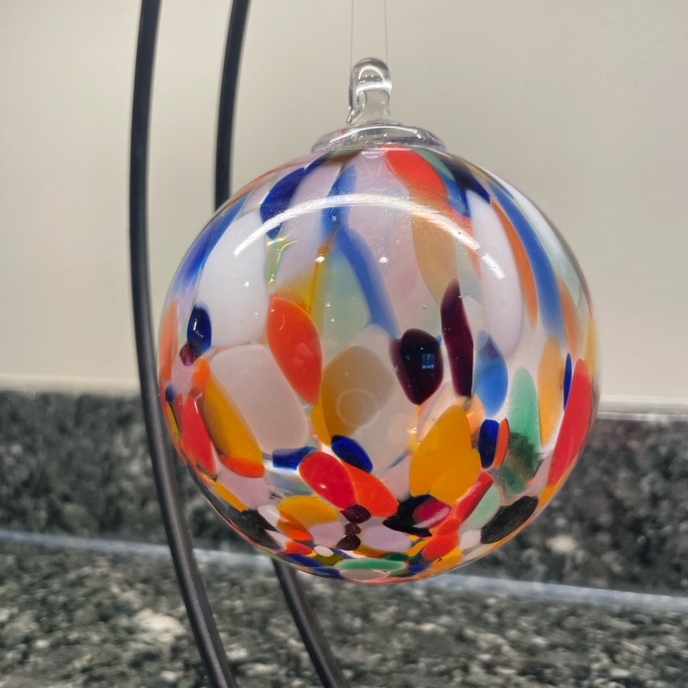 Hand Blown Witch Ball Sun Catcher Ornament